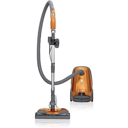 Kenmore 81214 200 Series Pet Friendly Lightweight Bagged Canister Vacuum with HEPA, 2 Motor System, and 3 Cleaning Tools-Orange | Lightweight, HEPA, 2 Motor System, and 3 Cleaning Tools - 81214