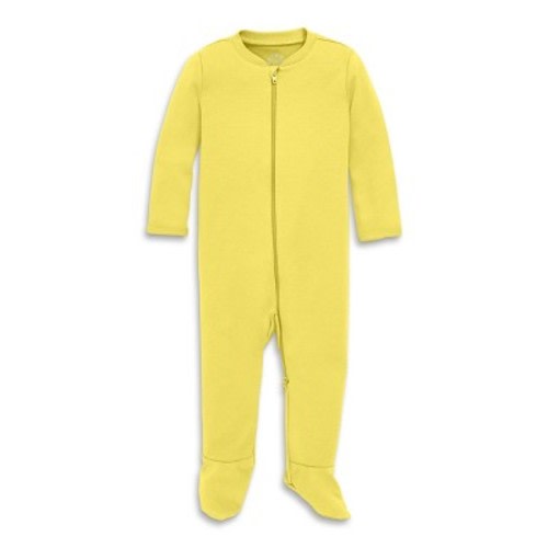 Primary Baby Organic Zip Footie in Banana Size- 0-3 Months