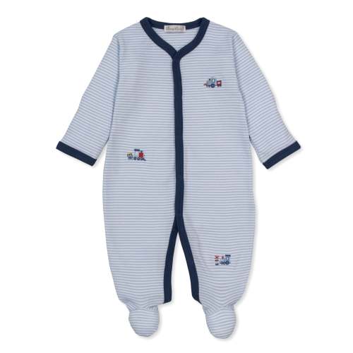 Toot Toot Stripe Footie