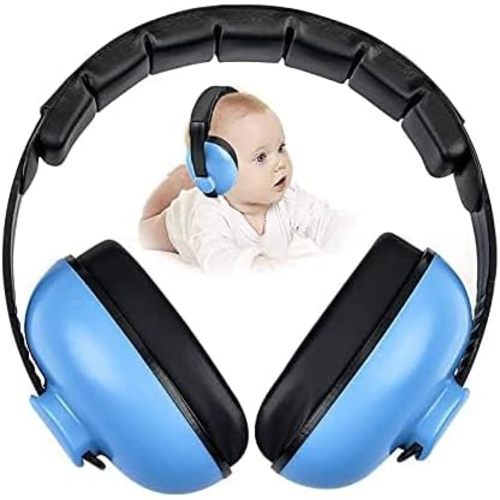 Noise Cancelling Headphones for Kids, Babies Ear Protection Earmuffs Noise Reduction for 0-3 Years Babies, Toddlers, Infant (Blue)