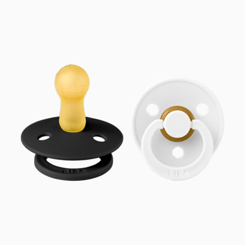 Natural Rubber Pacifier (2 Pack) - Black / White