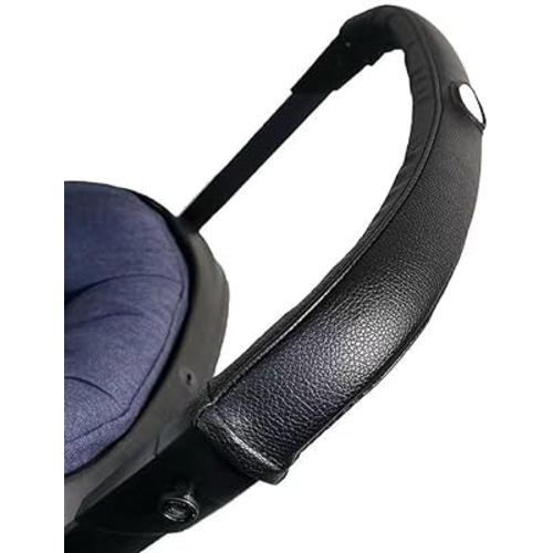 MINILUJIA Removable Zipper PU Leather Handlebar Cover Sleeve Protect Case Compatible with Doona Car Seat & Strollers (Black)