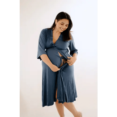 Lila Labor & Postpartum Gown in Sage
