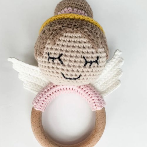 Guardian Angel Rattle (Girl) – Lily and Lamb