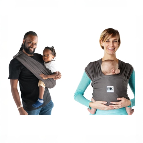 Baby K'tan Baby Carrier, Breeze, Charcoal, Large
