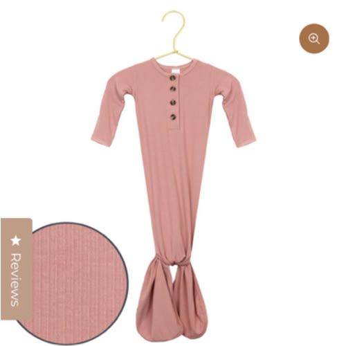 Jane Ribbed Knotted Gown