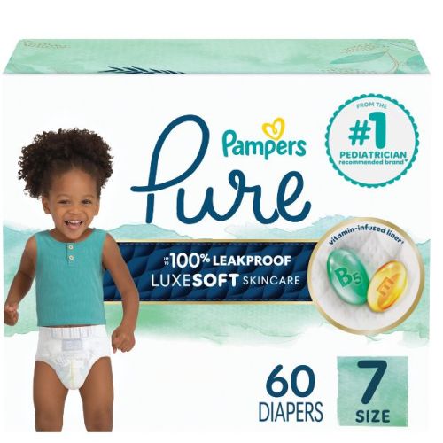 Pampers Pure Protection Diapers - (Select Size and Count)