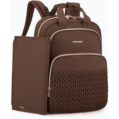 mommore Diaper Bag Backpack, Large Travel Baby Bag for Daily Essentials