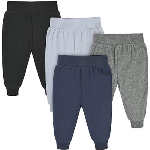 Gerber Baby Boys 4-Pack Microfleece Sweatpants