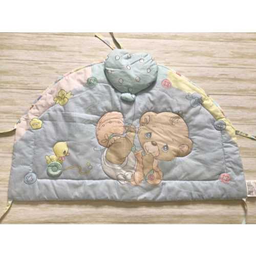 Vintage Precious Moments Crib Cover, Precious Moments Babies Bears Buttons & Bows Collection, 2002 Precious Moments Bedding, Nursery Decor