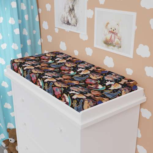 Hercules Changing Pad Cover | Greek Mythology Disney Nursery Decor | Baby Bedding