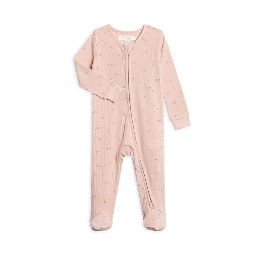 Colored Organics Baby Zip-Up Footed Sleeper with 2-Way Zipper - Newborn Organic Cotton Pajamas