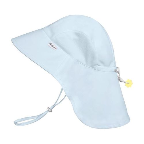 Green Sprouts Baby/Toddler UPF 50+ Eco Adventure Sun Hat - Light Blue - 9/18 Months