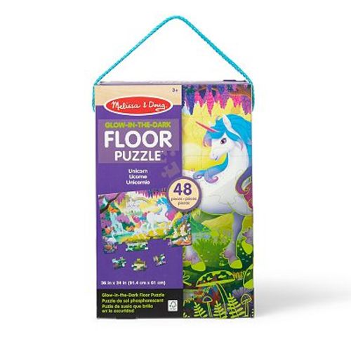 Melissa & Doug Unicorn 48-Piece Glow-in-the-Dark Floor Puzzle