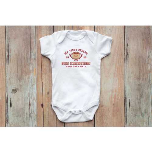 49ers Baby Onesie | "My First Season" Infant Bodysuit