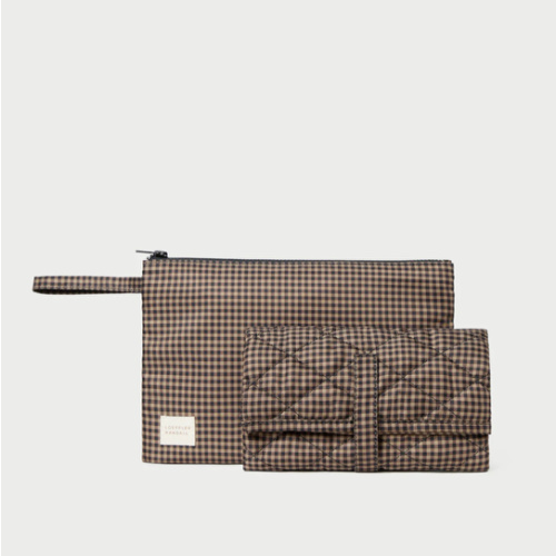 Dottie Brown/Black Check Changing Pad | Soft Accessories