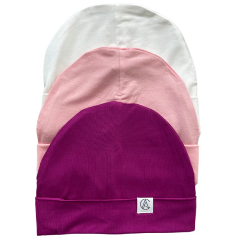 Newborn Satin Lined Jersey Beanie Gift Set-Girl – Aarin & Co.
