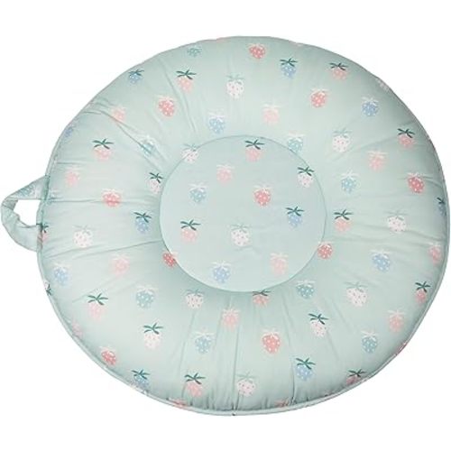 Pello Multi-use Luxe -Toddler Floor Pillow/Play Mat/Lounger (Rosie Berry Strawberry)