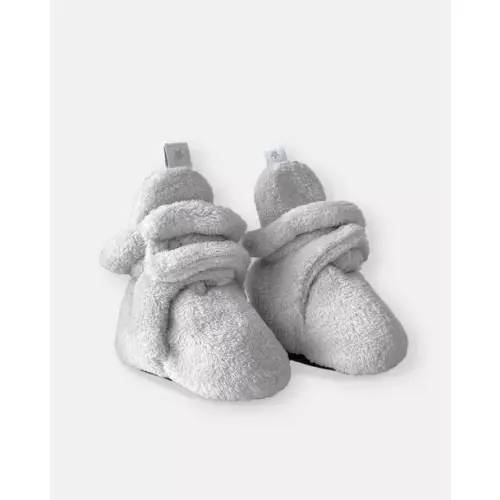 Brands We Love Baby Bootie Slippers - Plush - Pearl by Janie and Jack