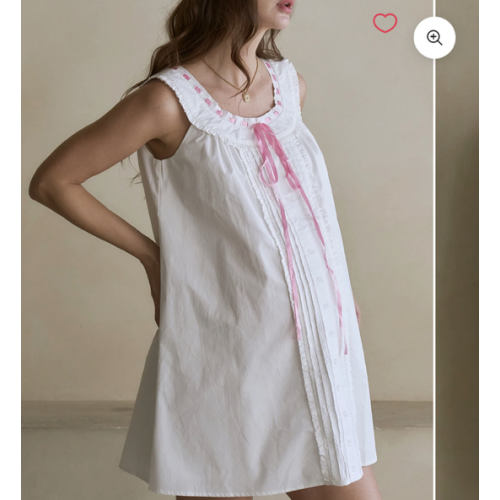 [FINAL SALE] POPLIN BOW DRESS
