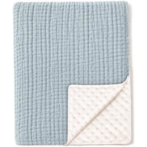 Konssy Soft Muslin Baby Blanket for Unisex Boys & Girls, 30 x 40 Inch