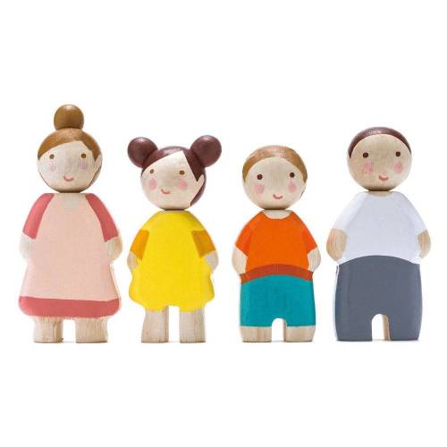 Wooden Doll Family