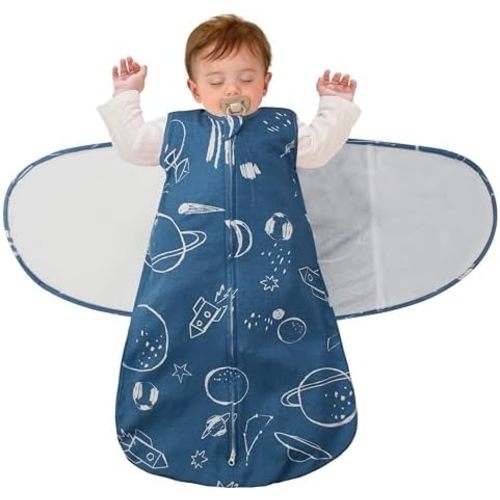 Baby Sleep Sack Swaddle 0-12 Months - 1.0 Tog Winter Toddler Cotton Newborn Wearable Swaddles 0-6 6-12 Month