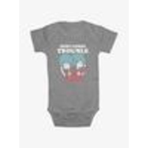 Dr. Seuss Cat In The Hat Thing Trouble Infant Bodysuit - GREY | BoxLunch
