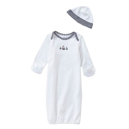 Little Me Baby Cotton Sailboat Gown