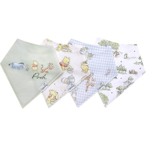 Copper Pearl Baby Bibs 4 Pack, Bandana Drool Bibs for Baby Girl & Boy, Soft Cotton Bibs for Drooling and Teething