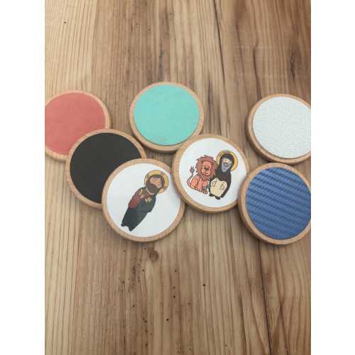 Icon Friends Wooden Sensory Discs (Set of 7)