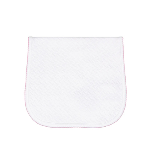 Basket Weave Baby Burp Cloth