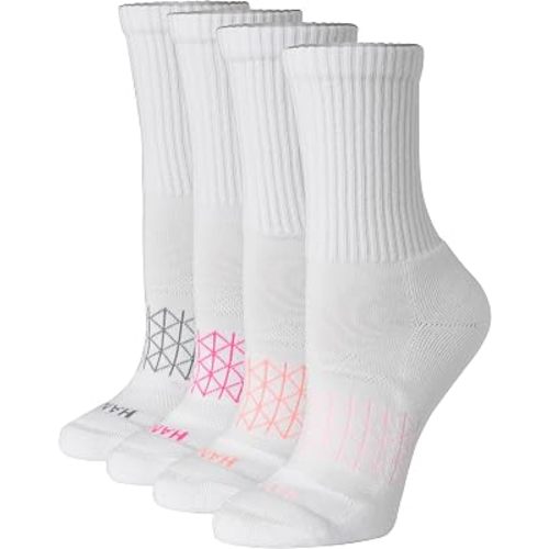 Hanes Women's Socks, 4-pack, Absolute Active Cushioned Moisture-wicking Best Women's Socks, Crew, Ankle and No Show