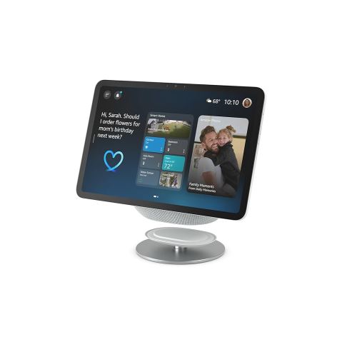 Amazon Adjustable Stand, Designed for Amazon Echo Show 8 & 11 (2025 releases, sold separately), Glacier White