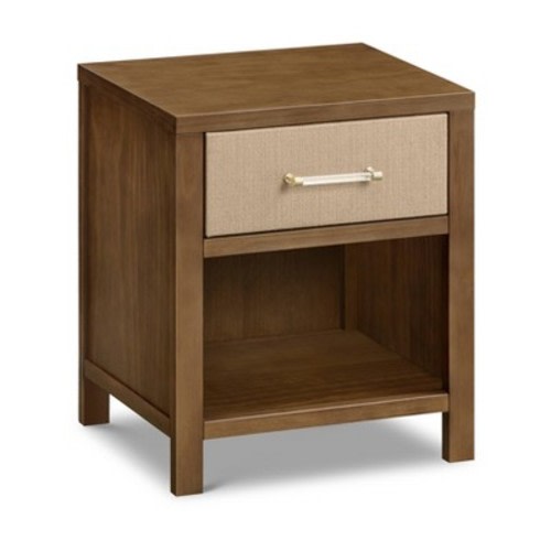 Namesake Eloise Nightstand Assembled - Natural Walnut & Performance Sand Eco-Weave