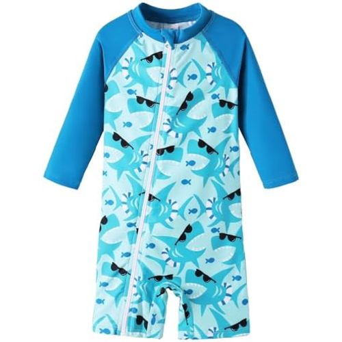 UMELOK Baby Boy Swimsuit UPF 50+ Sun Protection Rash Guard Swimwear