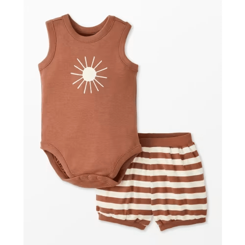 Baby Sleeveless Bodysuit & Bloomers Set | Hanna Andersson