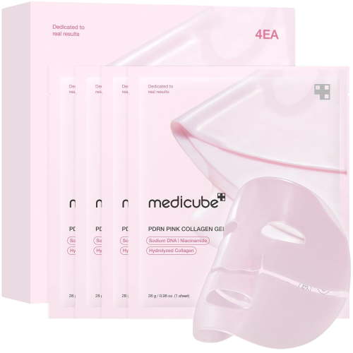 Medicube PDRN Pink Collagen Gel Masks, 4 Pack