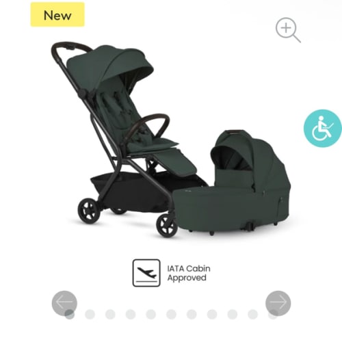 Nia Travel Stroller & Bassinet Bundle - Silver Cross