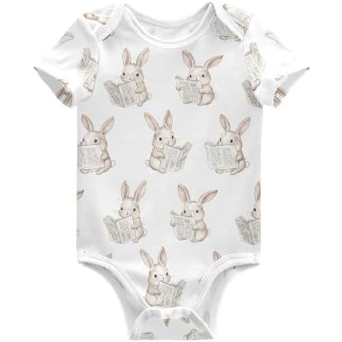 vvfelixl Baby Girls' Bodysuits Champagne Bottle Short Sleeve Cotton Baby Boy Clothes for 0-3 Months