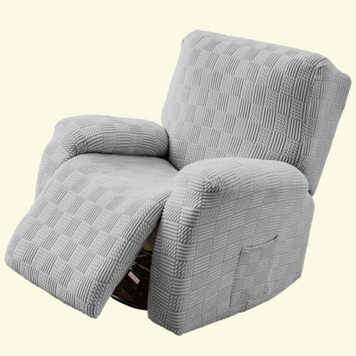 Latitude Run® 4-Piece Recliner Chair Covers, Elastic Recliner Slipcover With Pocket, Stretchable Bottom And Ties & Reviews | Wayfair