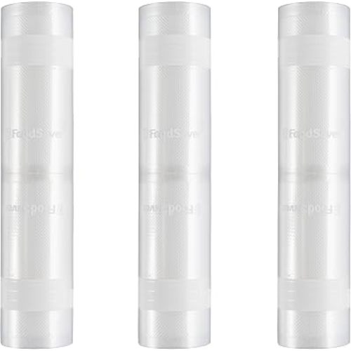 FoodSaver Custom Fit Vacuum Sealer Rolls, Airtight Food Storage and Sous Vide Rolls, BPA-Free, 11 x 16' (Pack of 3)