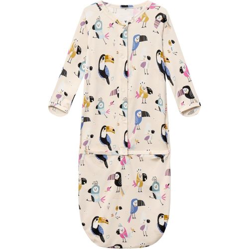 Viscose from Bamboo Baby Gown Newborn Preemie Sleeper Gowns Long Sleeve Nightgowns Unisex Infant Sleepwear