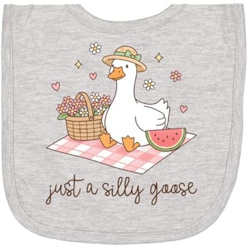 inktastic Just a Silly Goose Newborn Bib