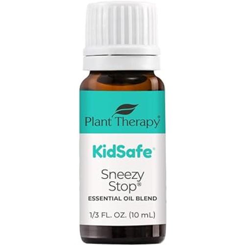 Plant Therapy KidSafe Sneezy Stop Essential Oil Blend 10 mL (1/3 oz) 100% Pure, Undiluted, Therapeutic Grade