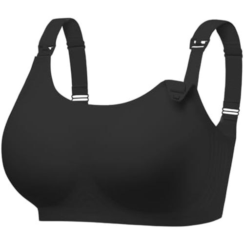 Angelhood Seamless Nursing Bra for Women Wire Free Full Coverage Nursing Bra T-Shirt Bra with Extra Extender