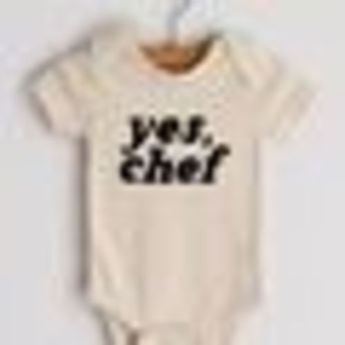 Yes, Chef Organic Onesie - Cream