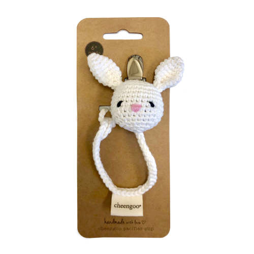 Bunny Crochet Pacifier Clip – Cheengoo