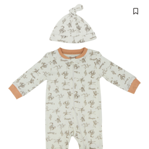 Wrangler Infant Boys' Cowboy Onesie Set - 2 Piece | Boot Barn