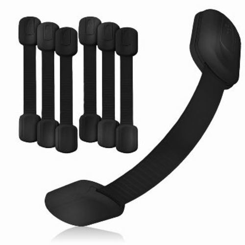 Baby Proof Me | Adjustable Safety Strap - Black - 6 Pack